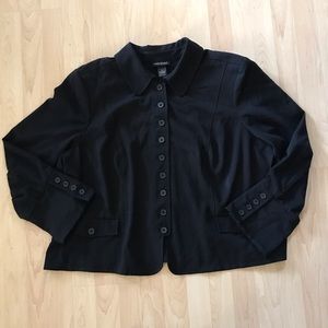 Lane Bryant Black Button Down Blazer
